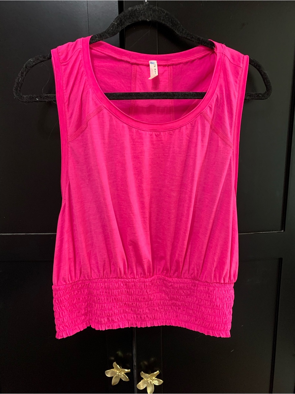 Free People movement Hot Pink Tank Top yoga workout casual
